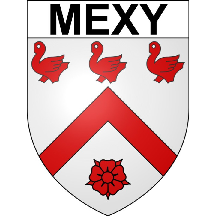 Pegatinas escudo de armas de Mexy adhesivo de la etiqueta engomada
