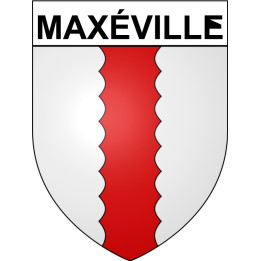 Pegatinas escudo de armas de Maxéville adhesivo de la etiqueta engomada