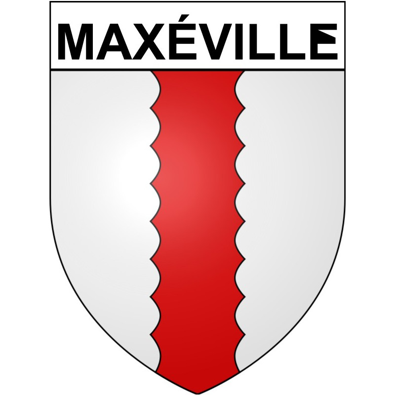 Pegatinas escudo de armas de Maxéville adhesivo de la etiqueta engomada