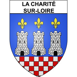 La Charité-sur-Loire Sticker wappen, gelsenkirchen, augsburg, klebender aufkleber