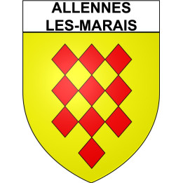 Allennes-les-Marais Sticker wappen, gelsenkirchen, augsburg, klebender aufkleber
