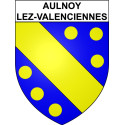 Aulnoy-lez-Valenciennes Sticker wappen, gelsenkirchen, augsburg, klebender aufkleber