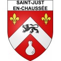 Saint-Just-en-Chaussée 60 ville Stickers blason autocollant adhésif