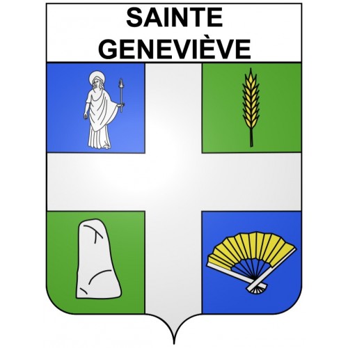 Sainte-Geneviève 60 ville Stickers blason autocollant adhésif