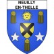 Pegatinas escudo de armas de Neuilly-en-Thelle adhesivo de la etiqueta engomada