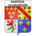 Nanteuil-le-Haudouin 60 ville Stickers blason autocollant adhésif