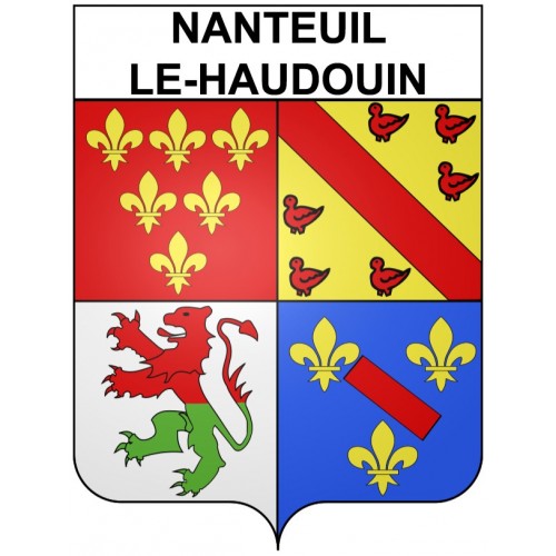 Nanteuil-le-Haudouin 60 ville Stickers blason autocollant adhésif