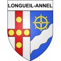 Longueil-Annel 60 ville Stickers blason autocollant adhésif