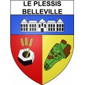 Le Plessis-Belleville 60 ville Stickers blason autocollant adhésif