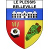 Stickers coat of arms Le Plessis-Belleville adhesive sticker