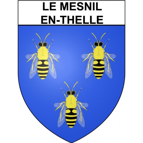 Le Mesnil-en-Thelle 60 ville Stickers blason autocollant adhésif