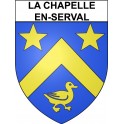 La Chapelle-en-Serval 60 ville Stickers blason autocollant adhésif