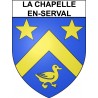 La Chapelle-en-Serval Sticker wappen, gelsenkirchen, augsburg, klebender aufkleber