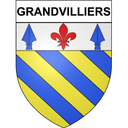 Grandvilliers 60 ville Stickers blason autocollant adhésif