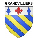 Grandvilliers 60 ville Stickers blason autocollant adhésif