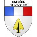 Estrées-Saint-Denis 60 ville Stickers blason autocollant adhésif