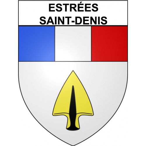 Estrées-Saint-Denis 60 ville Stickers blason autocollant adhésif