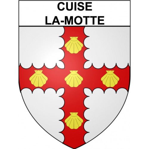 Cuise-la-Motte 60 ville Stickers blason autocollant adhésif