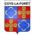 Coye-la-Forêt 60 ville Stickers blason autocollant adhésif