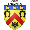 Cires-lès-Mello 60 ville Stickers blason autocollant adhésif