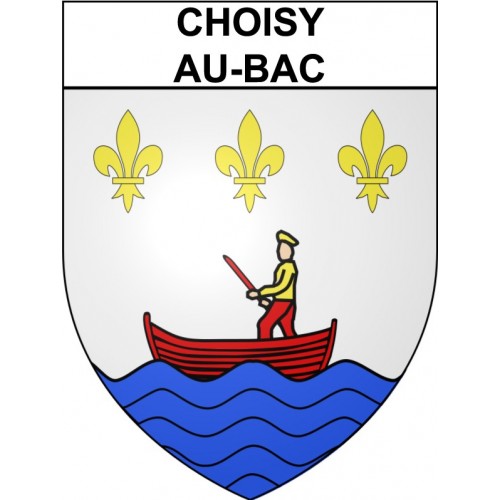 Choisy-au-Bac 60 ville Stickers blason autocollant adhésif