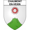 Chaumont-en-Vexin 60 ville Stickers blason autocollant adhésif