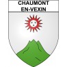 Chaumont-en-Vexin 60 ville Stickers blason autocollant adhésif