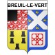Breuil-le-Vert 60 ville Stickers blason autocollant adhésif