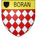 Boran-sur-Oise 60 ville Stickers blason autocollant adhésif