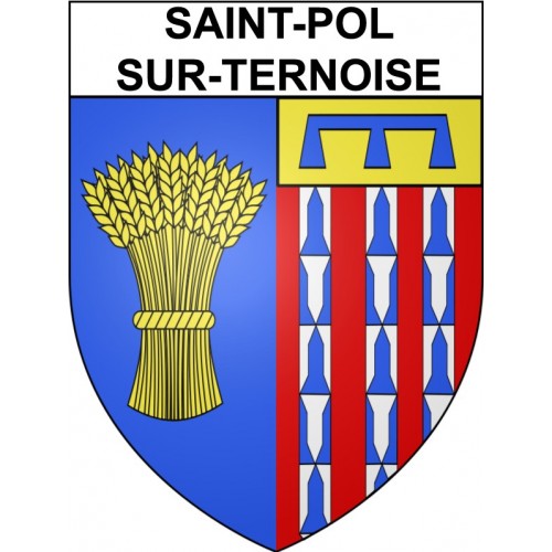 Saint-Pol-sur-Ternoise 62 ville Stickers blason autocollant adhésif