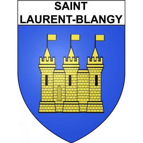Saint-Laurent-Blangy Sticker wappen, gelsenkirchen, augsburg, klebender aufkleber