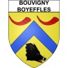 Bouvigny-Boyeffles Sticker wappen, gelsenkirchen, augsburg, klebender aufkleber