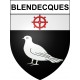 Blendecques 62 ville Stickers blason autocollant adhésif