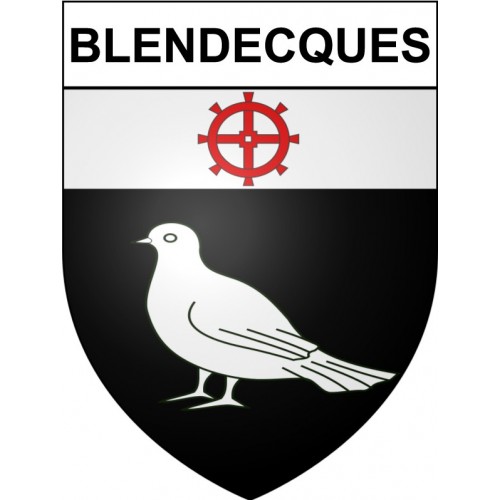 Blendecques 62 ville Stickers blason autocollant adhésif