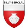 Pegatinas escudo de armas de Billy-Berclau adhesivo de la etiqueta engomada
