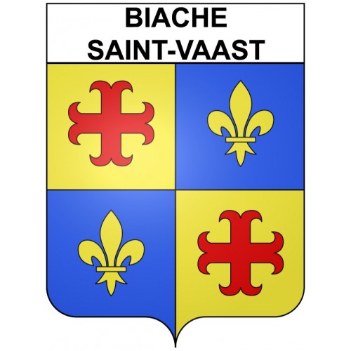Biache-Saint-Vaast 62 ville Stickers blason autocollant adhésif