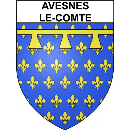 Avesnes-le-Comte 62 ville Stickers blason autocollant adhésif