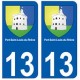 13 Port-Saint-Louis-du-Rhône blason ville autocollant plaque