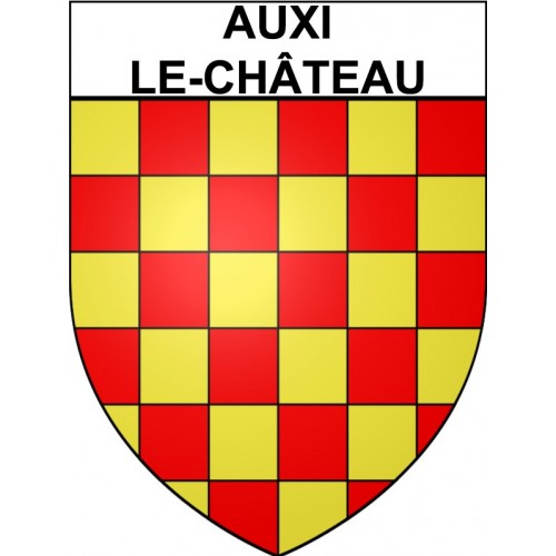 Stickers coat of arms Auxi-le-Château adhesive sticker