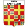 Stickers coat of arms Anzin-Saint-Aubin adhesive sticker