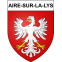Aire-sur-la-Lys 62 ville Stickers blason autocollant adhésif