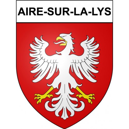 Stickers coat of arms Aire-sur-la-Lys adhesive sticker