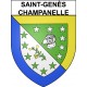 Saint-Genès-Champanelle Sticker wappen, gelsenkirchen, augsburg, klebender aufkleber