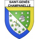 Stickers coat of arms Saint-Genès-Champanelle adhesive sticker