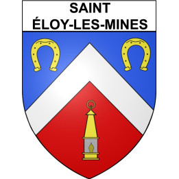 Stickers coat of arms Saint-éloy-les-Mines adhesive sticker