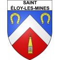 Pegatinas escudo de armas de Saint-éloy-les-Mines adhesivo de la etiqueta engomada