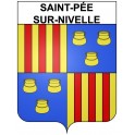 Pegatinas escudo de armas de Saint-Pée-sur-Nivelle adhesivo de la etiqueta engomada