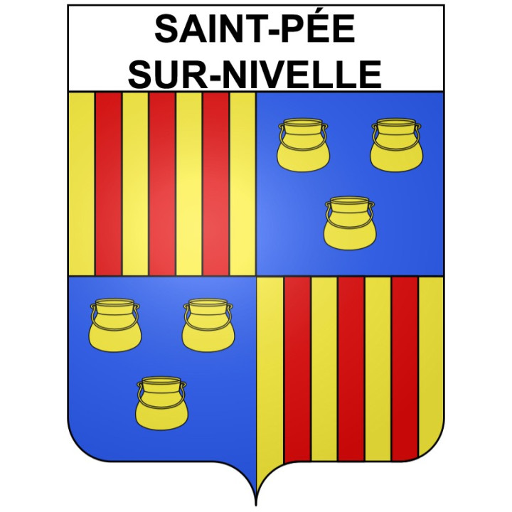 Saint-Pée-sur-Nivelle Sticker wappen, gelsenkirchen, augsburg, klebender aufkleber