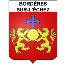Bordères-sur-l'échez 65 ville Stickers blason autocollant adhésif