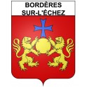 Bordères-sur-l'échez Sticker wappen, gelsenkirchen, augsburg, klebender aufkleber
